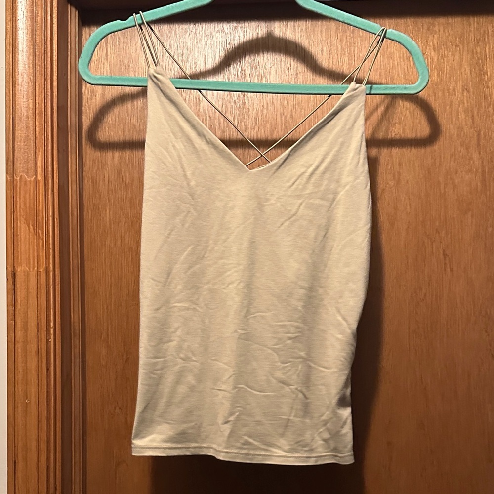 Women’s Strappy V-Neck Tank Top - Cream
